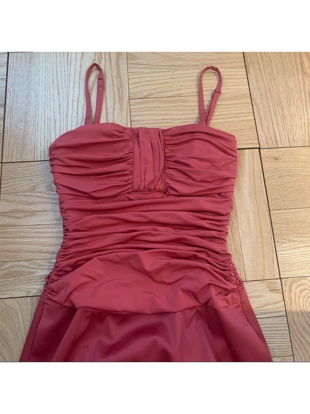 𝅺max & Cleo burnt orange cocktail dress size 2 - Picture 4 of 12